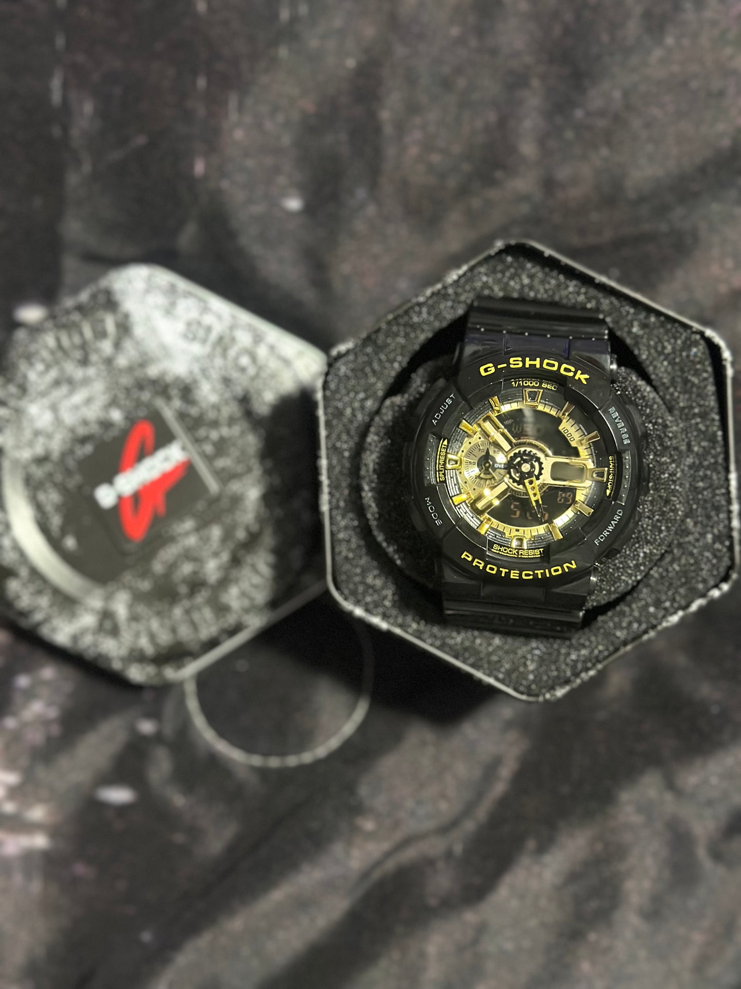 Casio G-Shock GA-110GB-1A Series Analog-Digital Watch (Black & Gold)